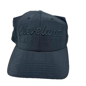 Dark BLUE Cleveland Golf Hat A-flex Size S/M Cap With Embroidered Lettering
